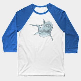 Dolphin at Swimming Baseball T-Shirt